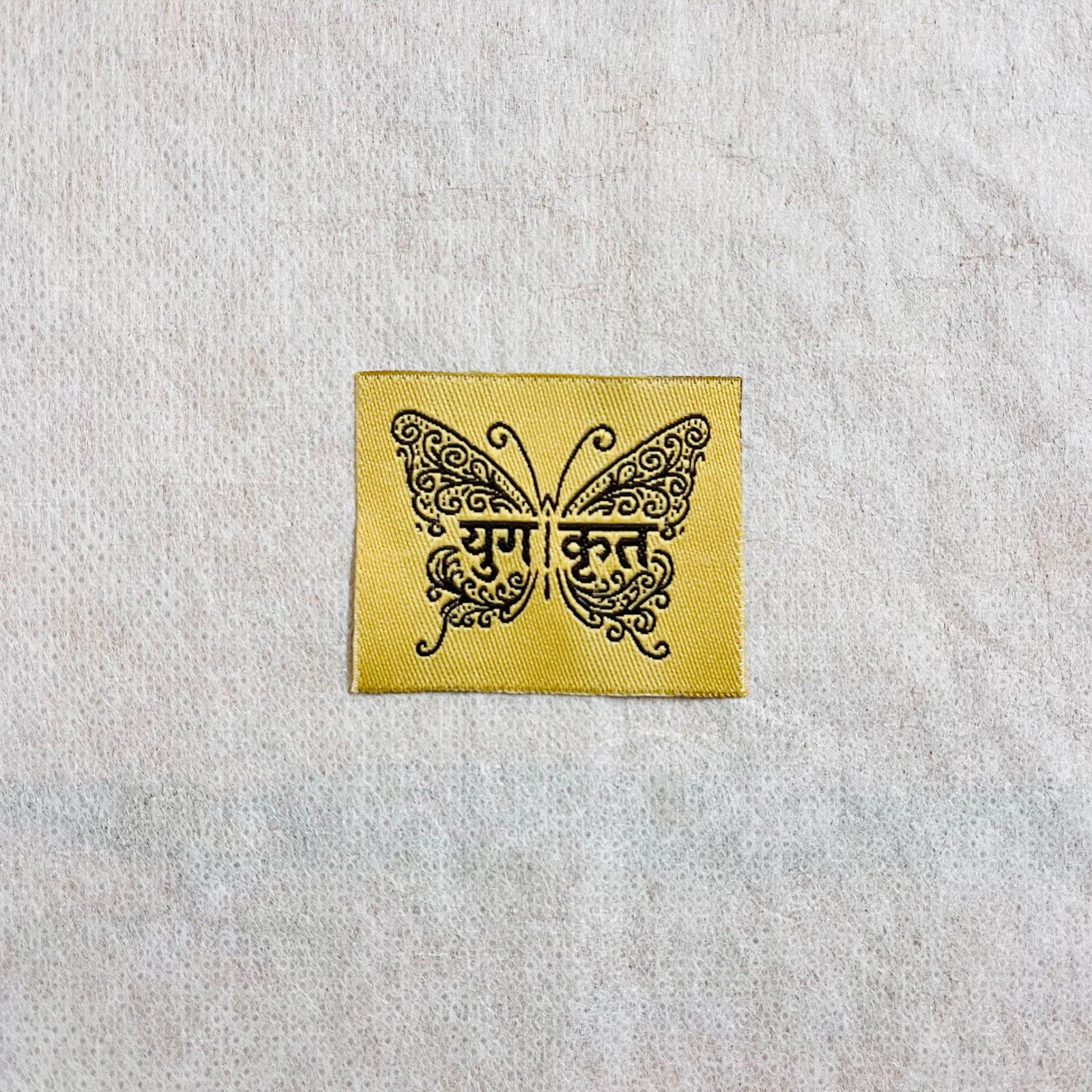 Custom woven brand label sample by Labelwala — example 21