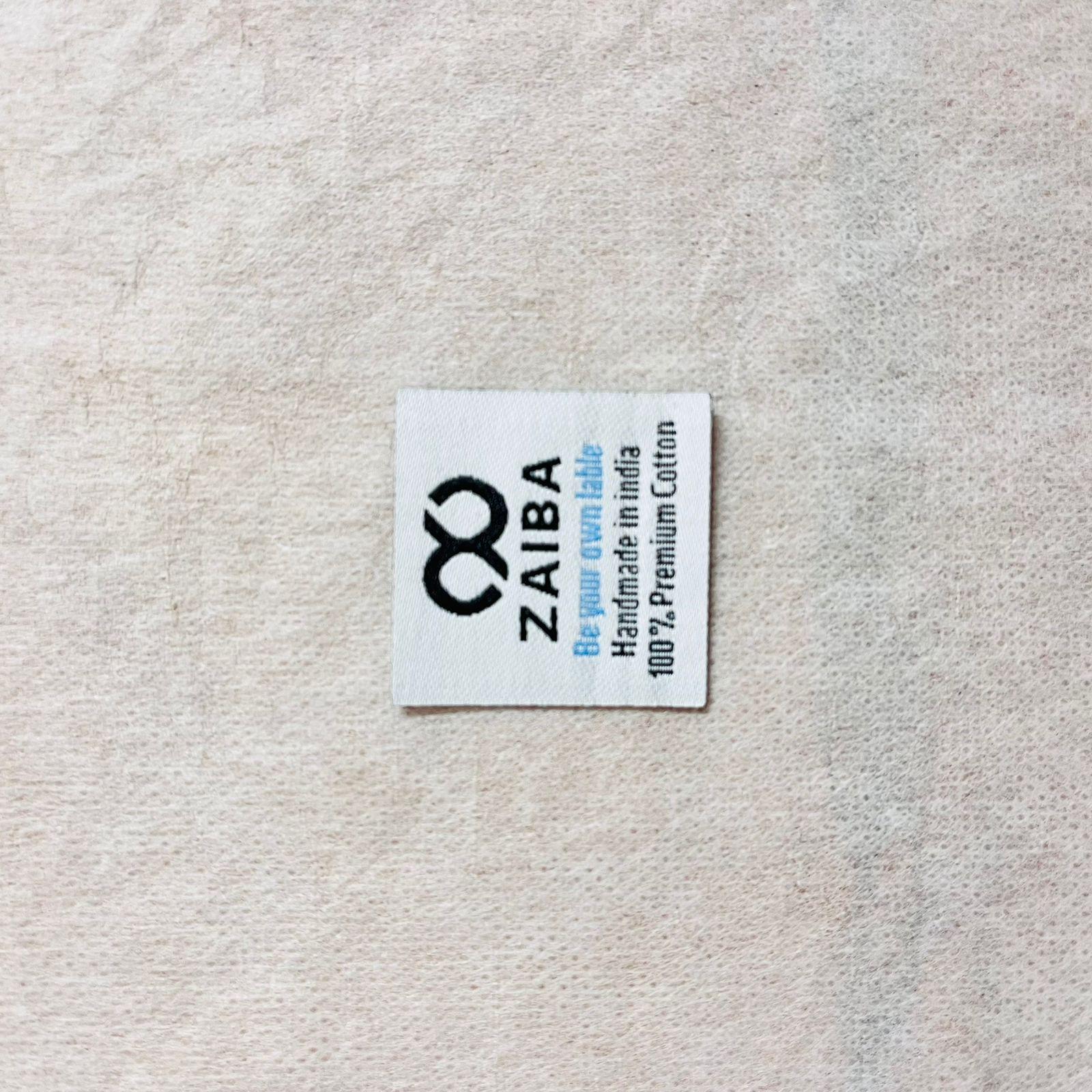 Custom woven brand label sample by Labelwala — example 34