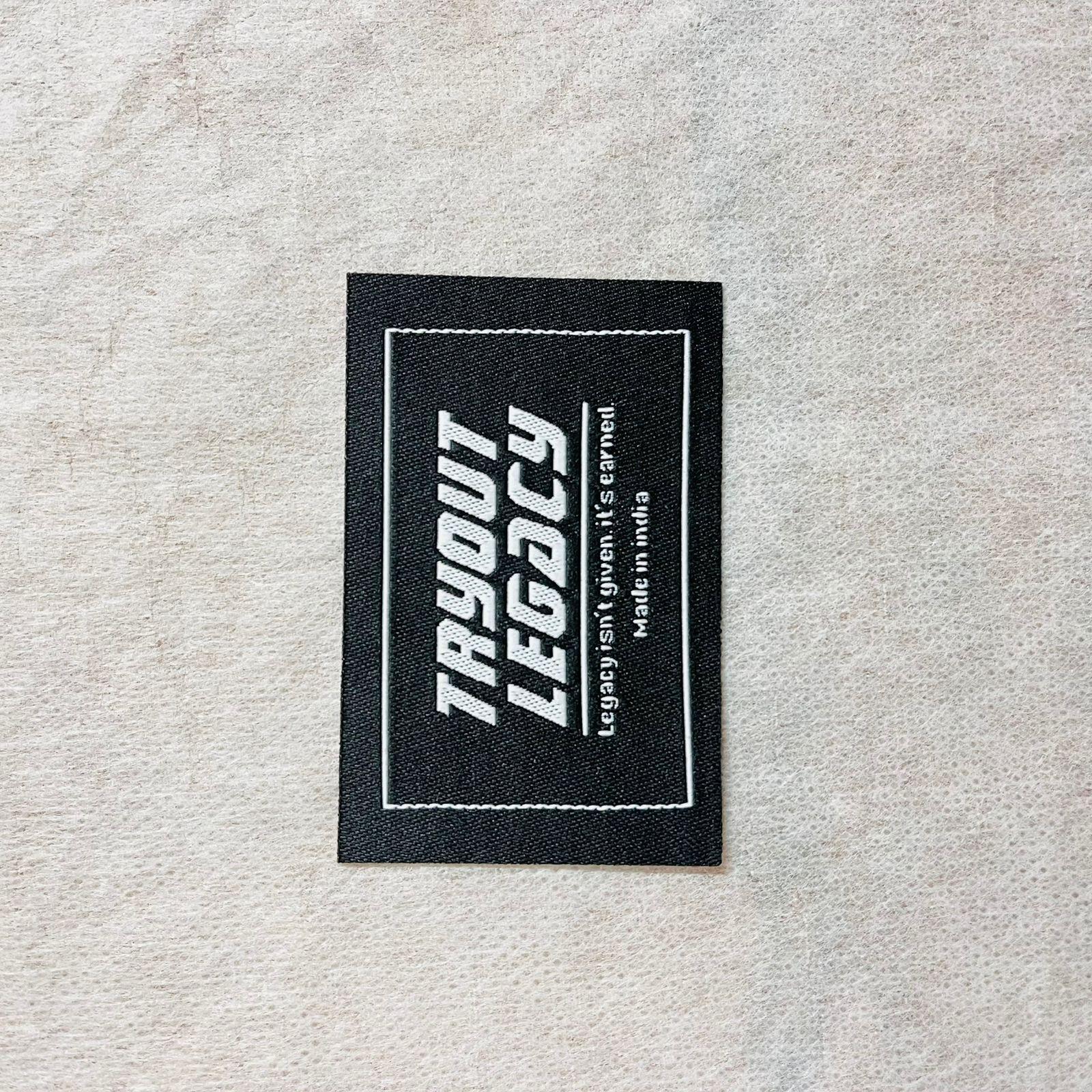 Custom woven brand label sample by Labelwala — example 42