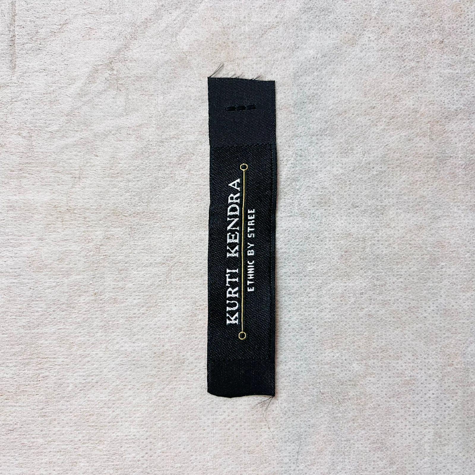 Custom woven brand label sample by Labelwala — example 48