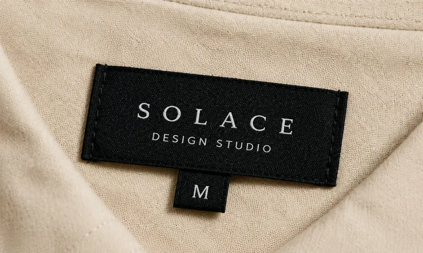 Premium garment woven label