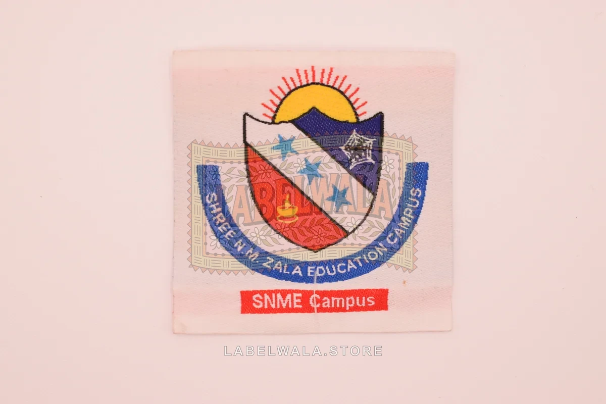 SNME woven label
