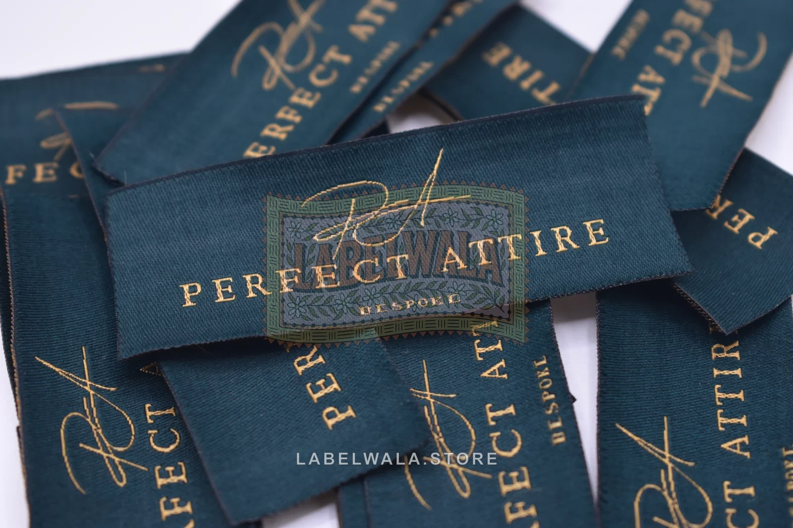 Perfect Attire woven labels: production run