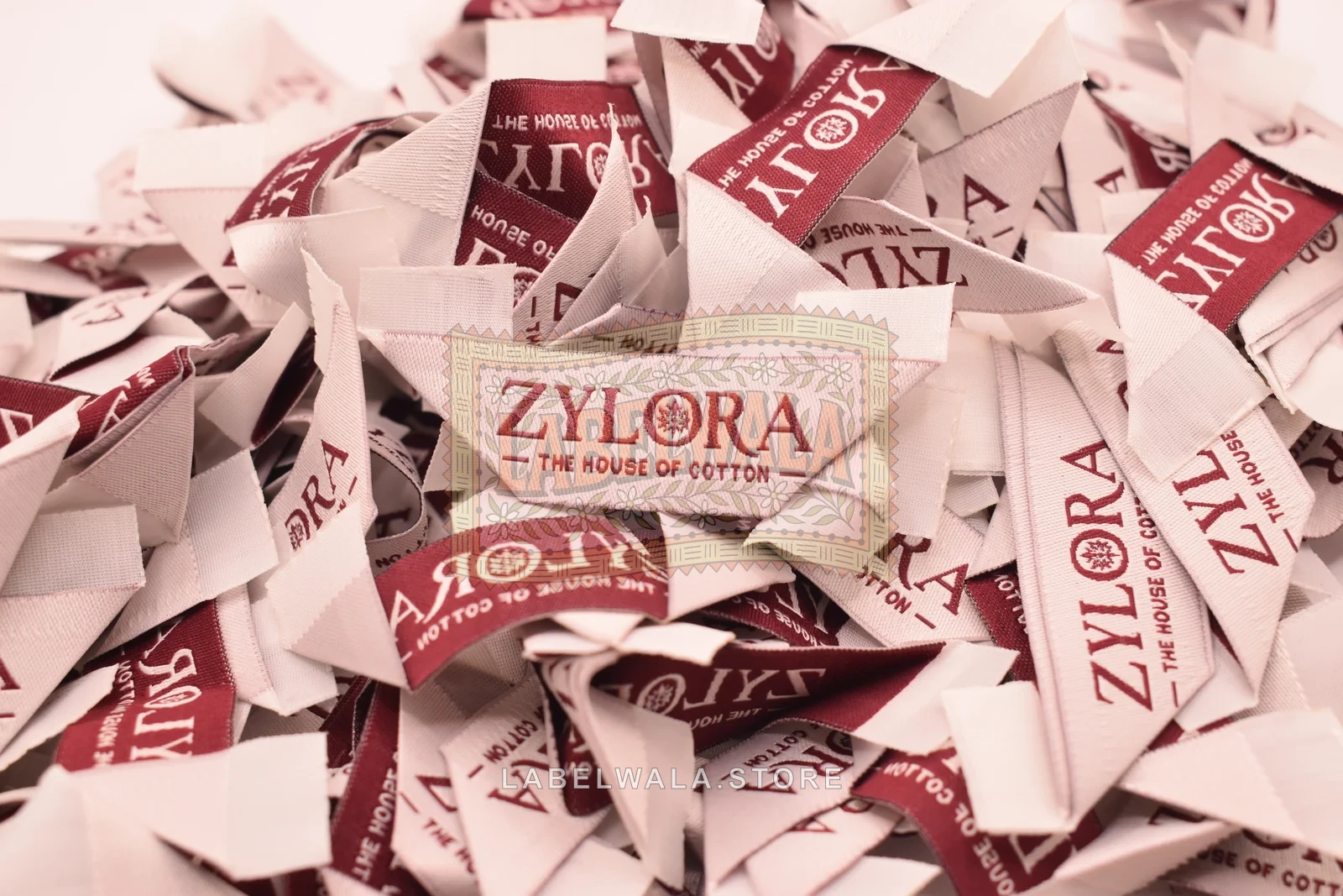 Zylora woven labels: production run