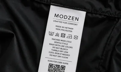 Wash Instruction Taffeta